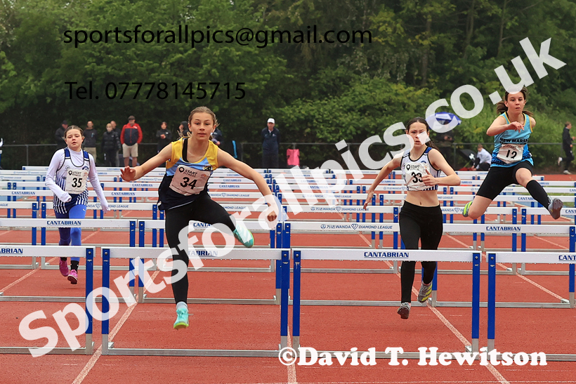 Hurdles, 2026 North Eastern Track and Field Champs, Shildon, County Durham. Photo: David T. Hewitson/Sports for All Pics